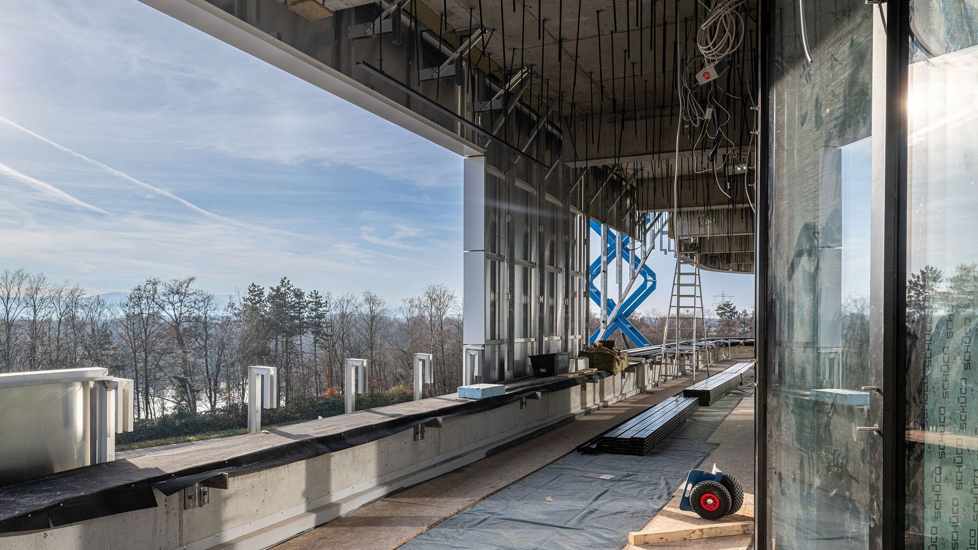Baustellenausblick von Terasse
