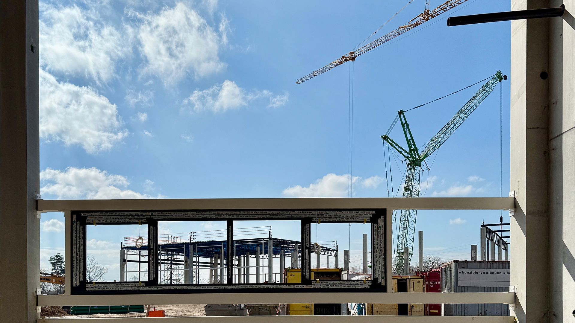 Ausblick aus offener Fassade