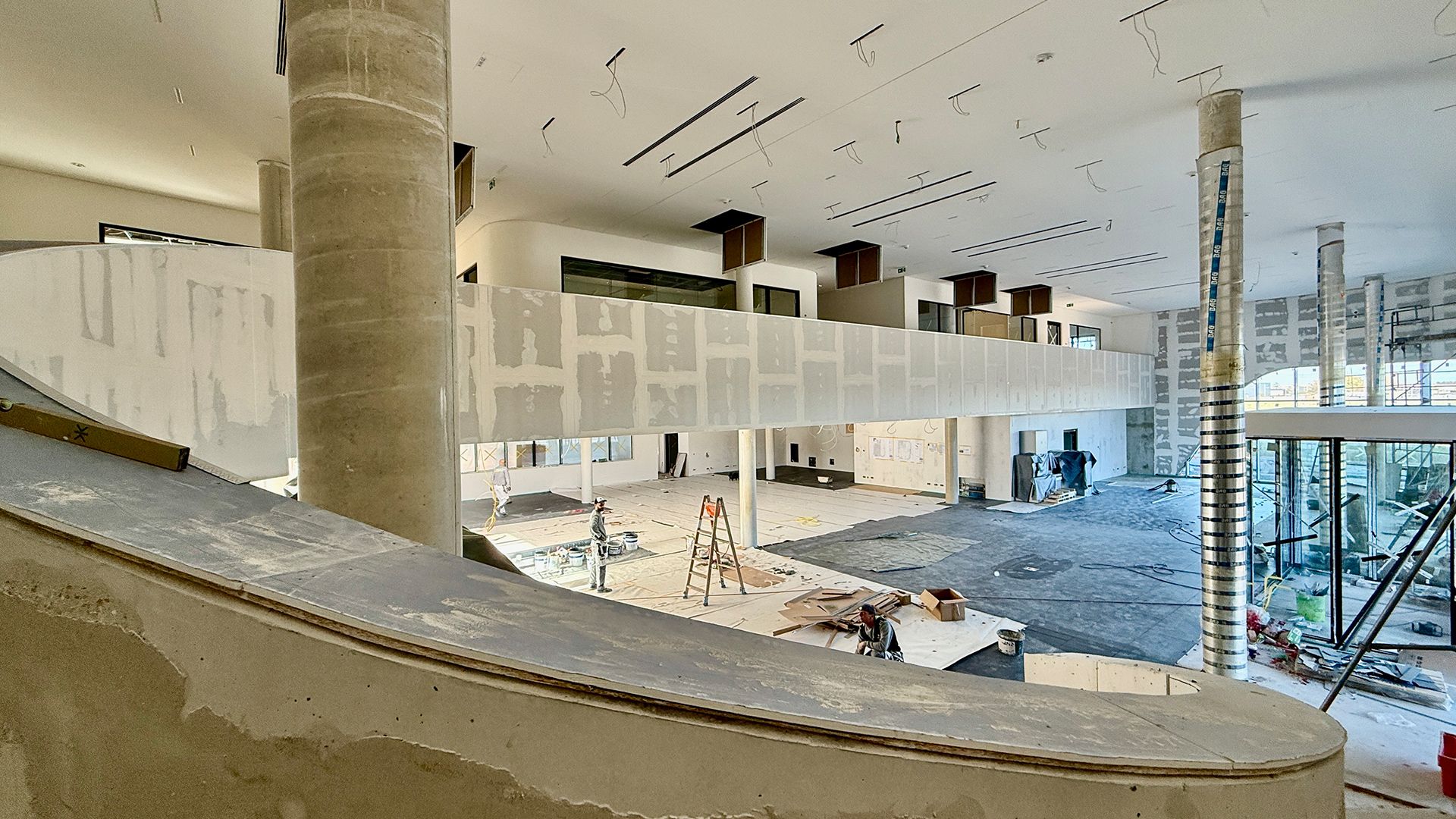 Baustellengebäude Empfang