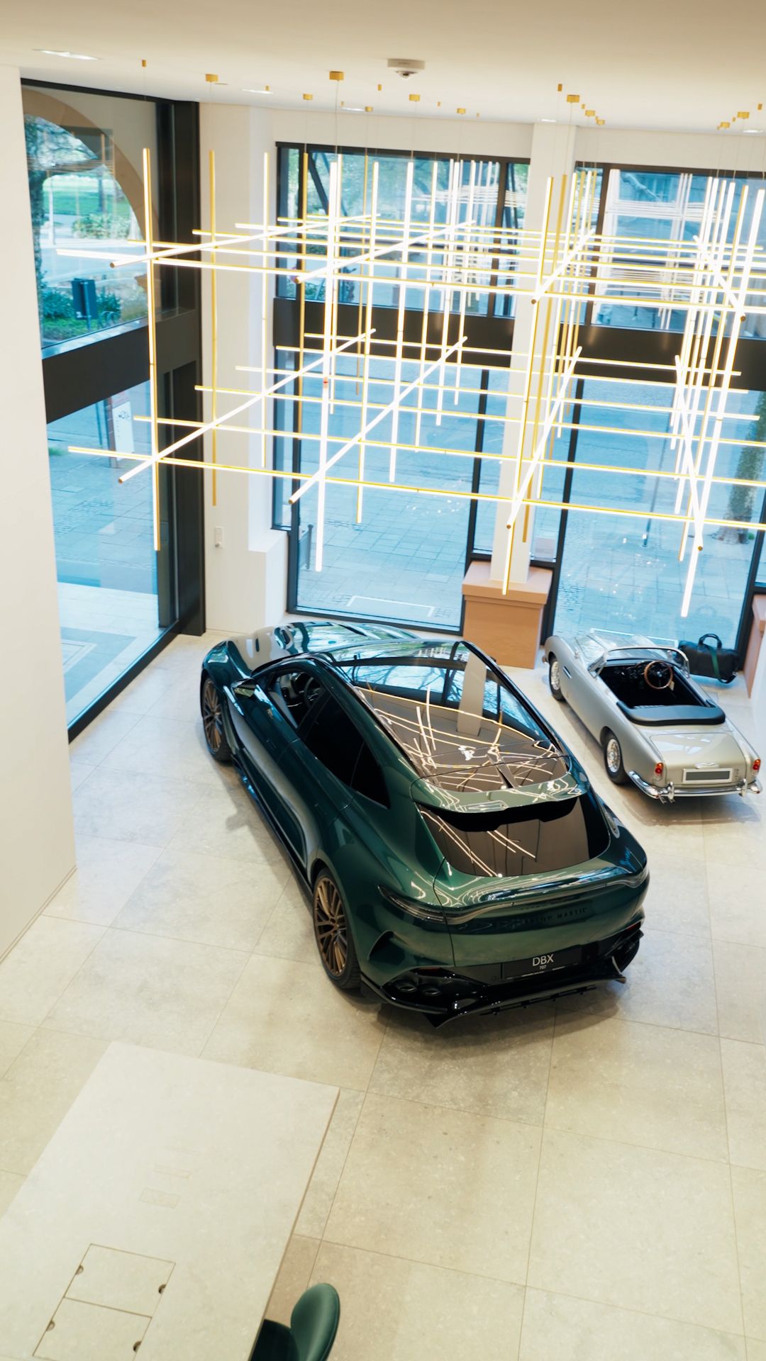 Der DBX aus der Vogelperspektive.