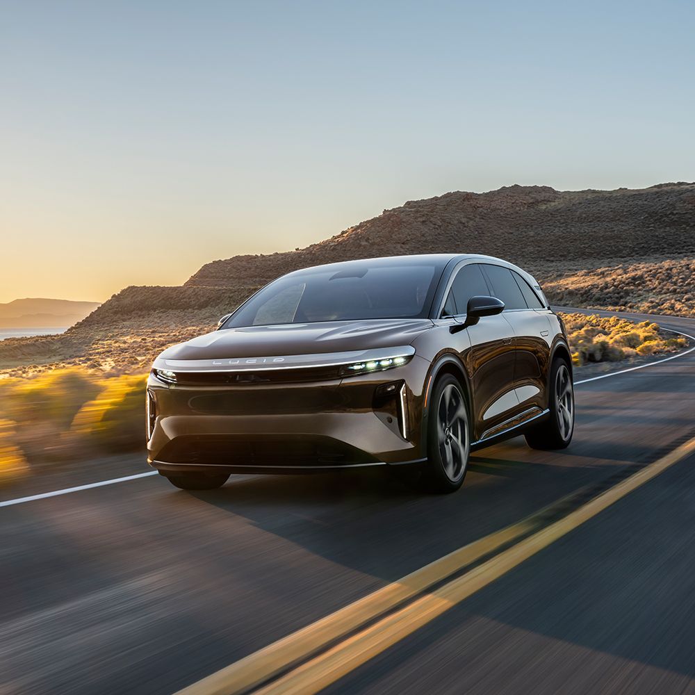 Lucid Gravity auf der Straße