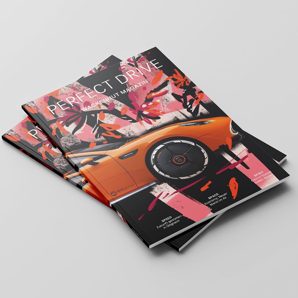 2 Magazine aufeinander