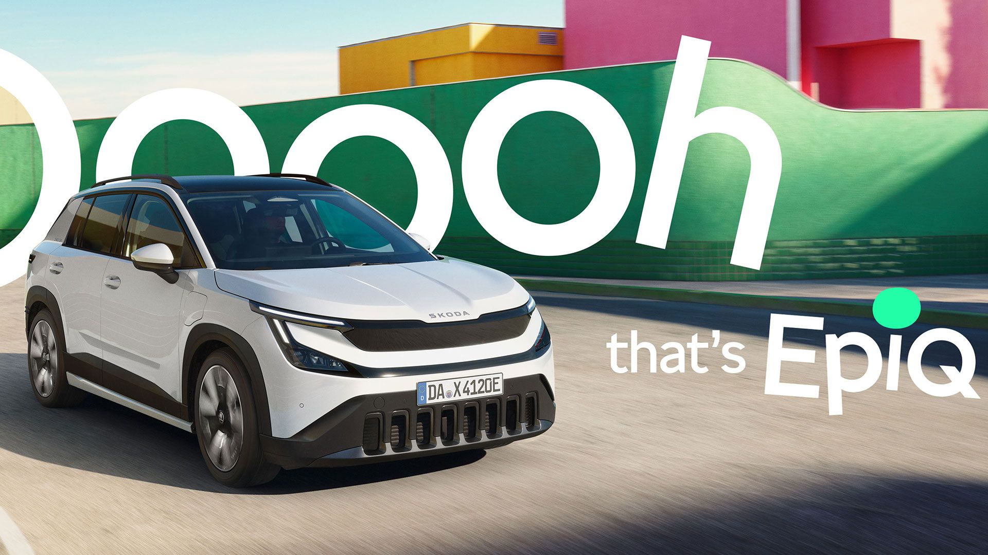 Skoda Epiq mit Schriftzug "Ooooh that's EPIQ"