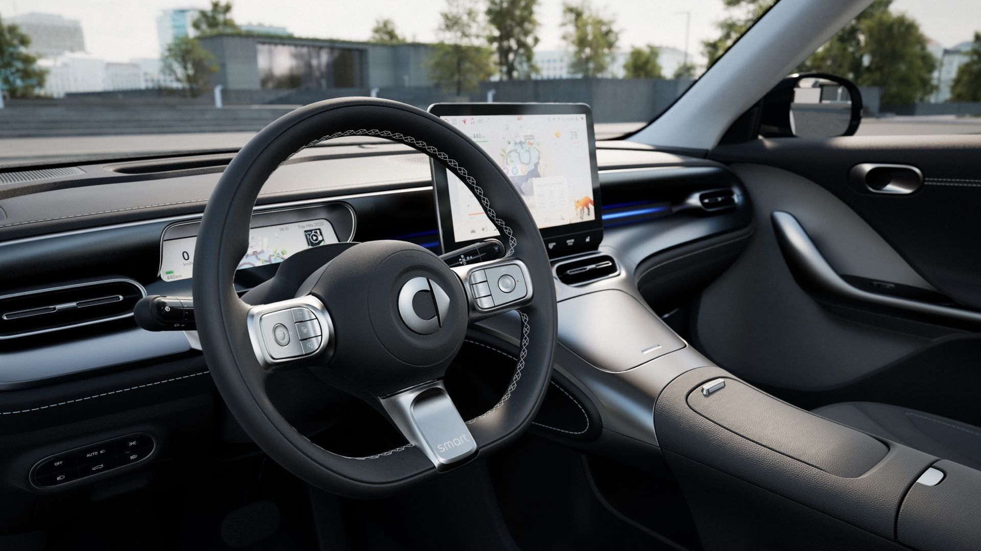 Cockpit von eines smart-Autos