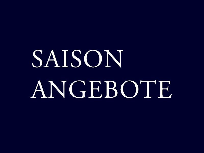 Der Titel "Saison Angebote"