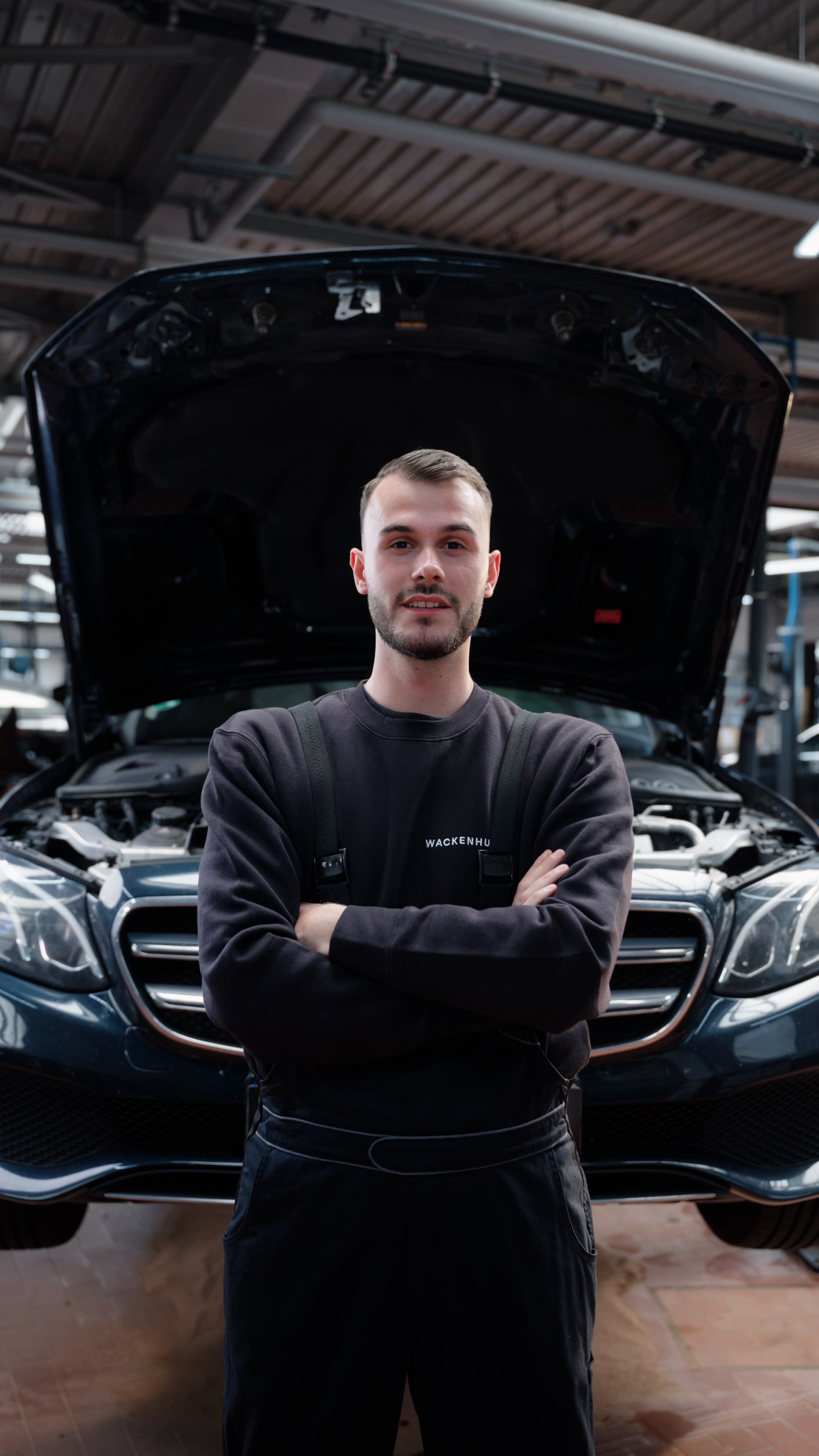 Mitarbeiter in der Werkstatt.